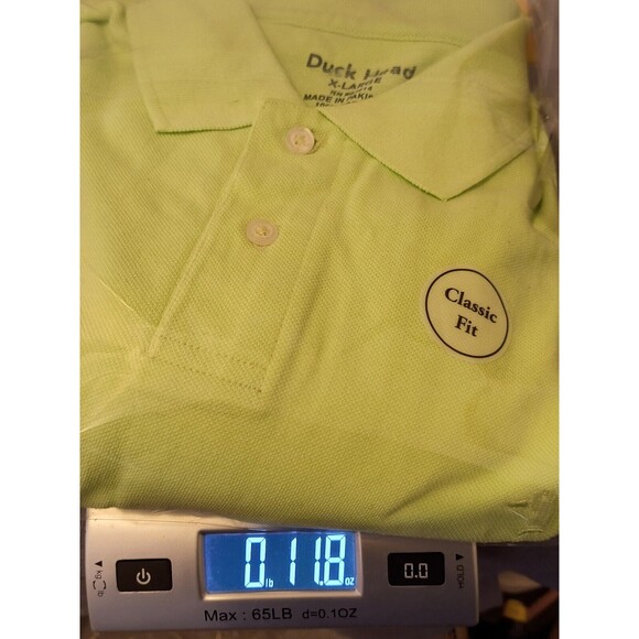 Duck Head Shirt Men's Extra Large Neon Green Short Sleeve New With Tags - Picture 8 of 9